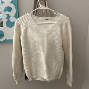 Faherty white sweater